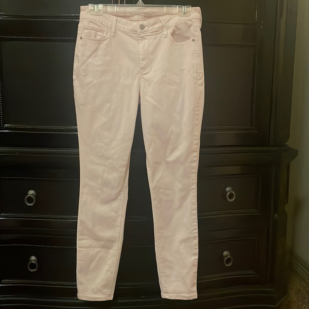 Old Navy Baby Pink Rockstar Mid-Rise Jeans